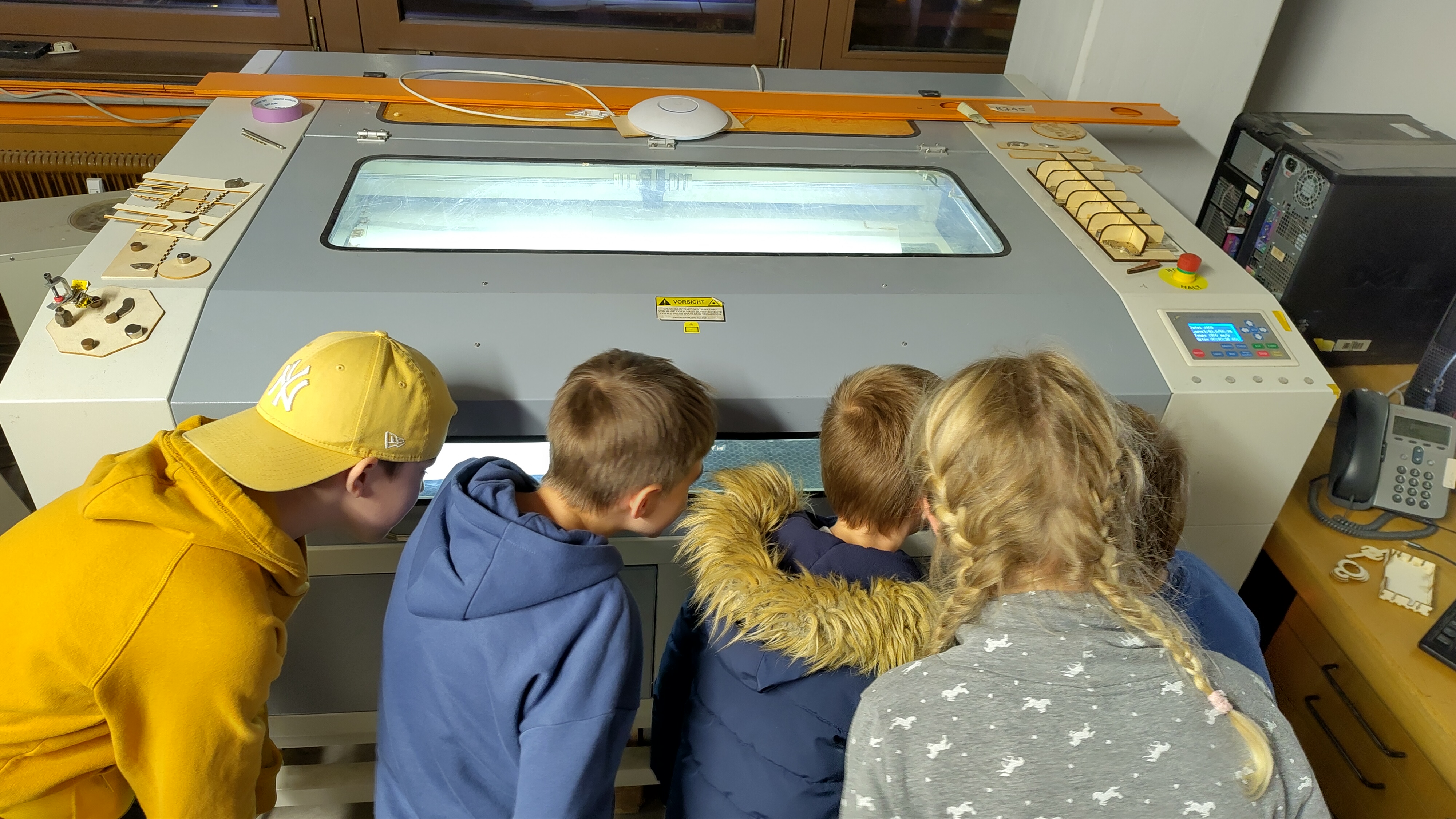Der Lasercutter in Aktion